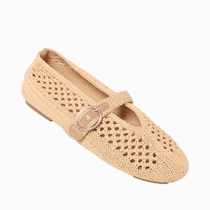 Woven/Raffia Ballet Flats